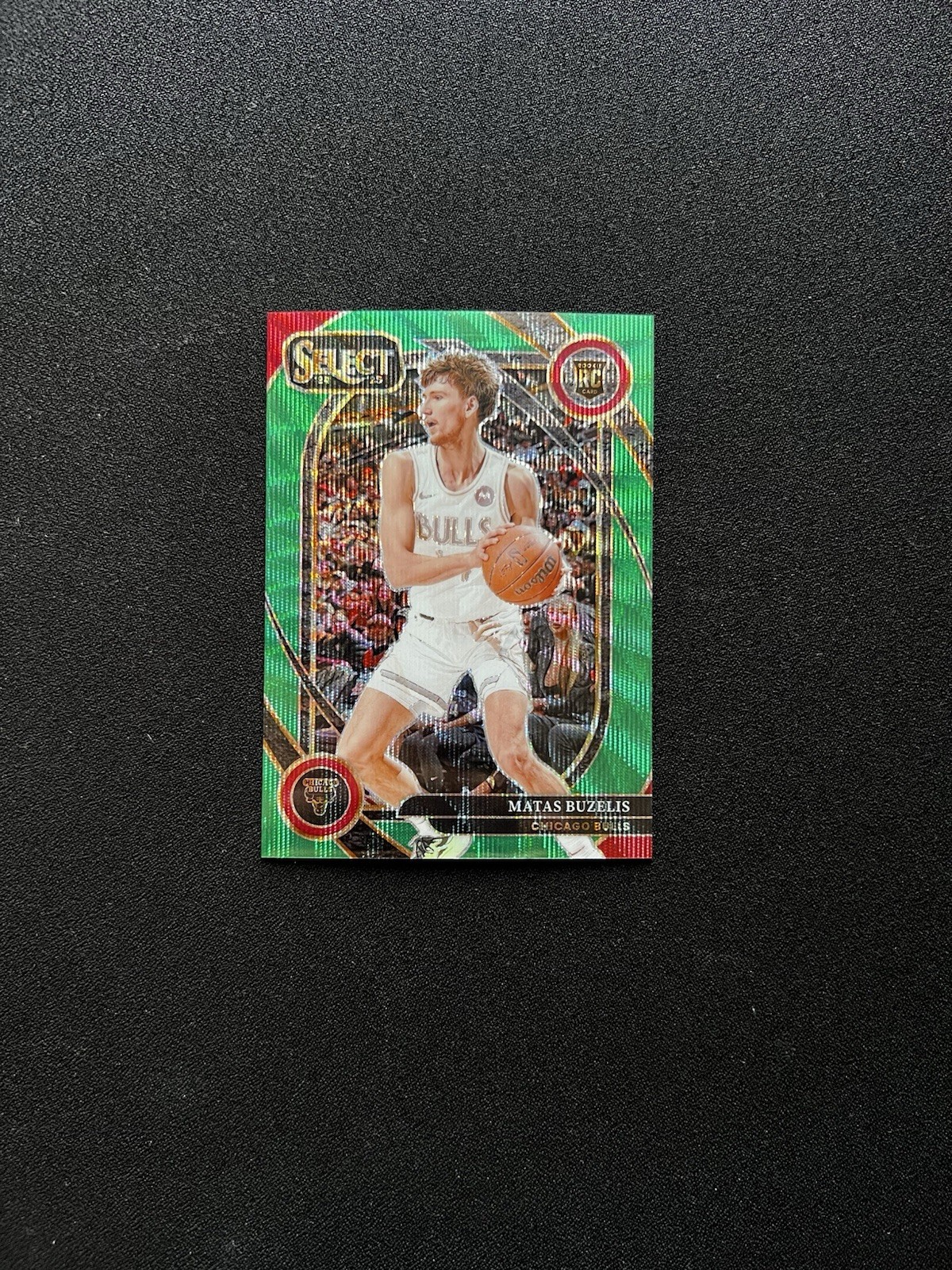 2024-25 Panini Select - Courtside Matas Buzelis #277 Green Wave Prizm /50 (RC)