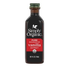 Simply Organic Pure Madagascar Vanilla Extract, 4-Ounce 4 Fl Oz (Pack of 1)