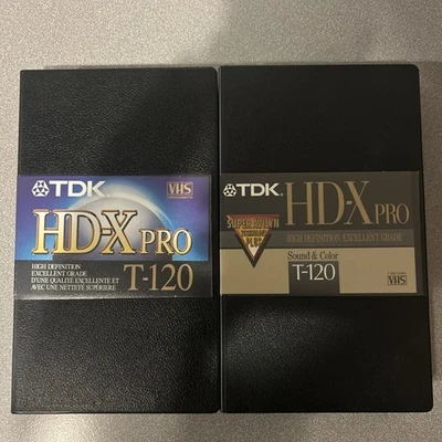 TDK HD-X Pro T-120 Professional Master Grade VHS Video Tape, used