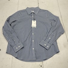 UNTUCKit Button Up Shirt Womens 12 Blue Bella...