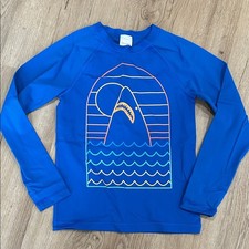 Hanna Andersson Blue Shark Graphic Rashguard