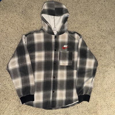 Supreme Nike Plaid Hooded Sweatshirt FW18 Size XtraLarge Flannel