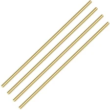 Sutemribor Brass Solid Round Rod Lathe Bar Stock 3/16 Inch in Diameter 14 Inc...
