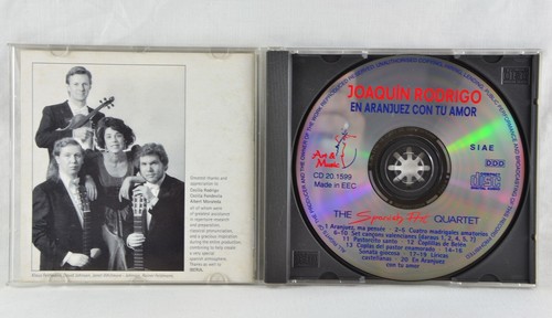 THE SPANISH ART QUARTET / RODRIGO - En Aranjuez Con Tu Amor - Art & Music CD - Picture 3 of 3