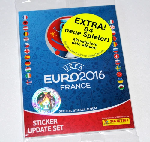 PANINI EM EURO FRANCE 2016 - SET AGGIORNAMENTO ADESIVI - MULTIPACK 84 ADESIVI EXTRA