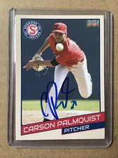 2023 Spokane Indians Carson Palmquist Signed Team Card Autographed Auto Rockies
