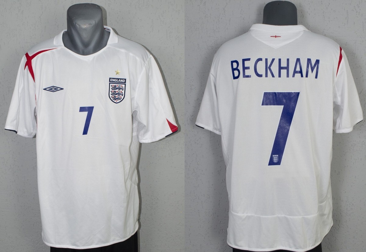 England ベッカム 7 シャツ 2006年ワールドカップ ENGLAND UMBRO 2006 WORLD CUP FOOTBALL SOCCER HOME JERSEY #7