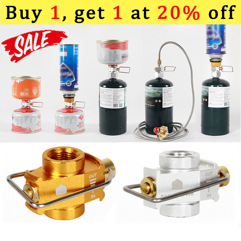 Outdoor Camping Gas Refill Adapter Valve Gas Stove Tank Canister