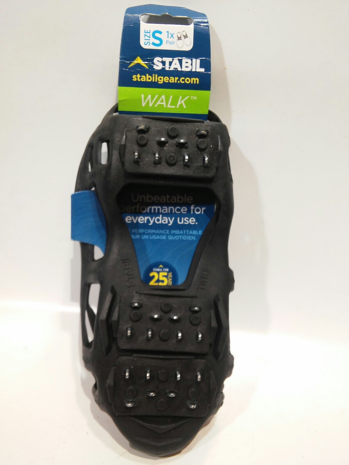 Stabil Walk Traction Slip On Cleats Pair Ice Snow Boot Shoe Covers Size