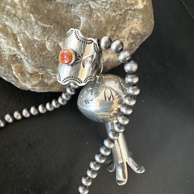Native American Navajo Sterling Silver Necklace 3.5” Naja Pendant