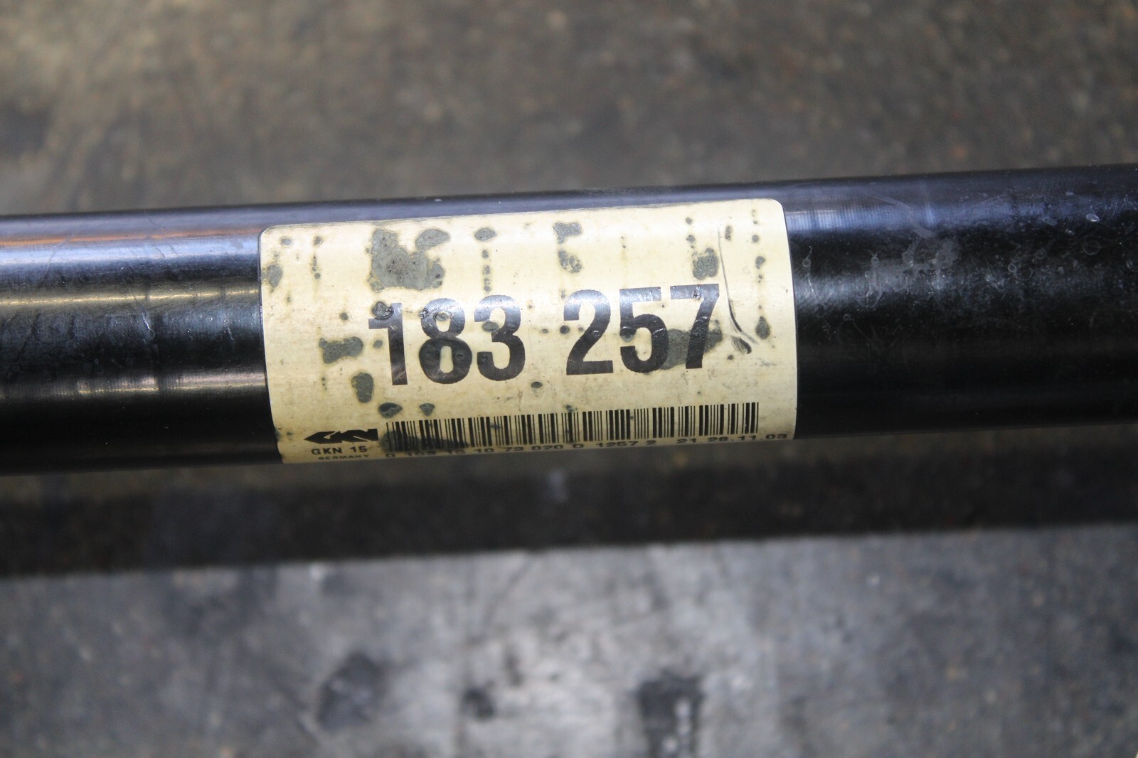 Ferrari 575, Axle Shaft, Burn Dmg, Used, P/N 183257