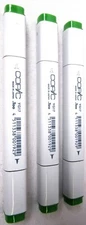 (Lot of 3) TOO COPIC Ciao Marker YG17 Grass Green - Broad and Fine Nibs NEW 