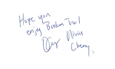 Olivia Cheng Signed Auto 3x5 Index Card Warrior