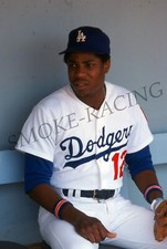 35MM MLB SLIDE - DUSTY BAKER 1976 #12 LA DODGERS #LP19