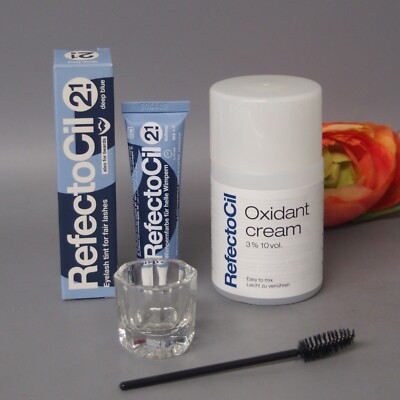 Refectocil Deep Blue Eyelash Eyebrow Professional Tint Kit -choose developer-