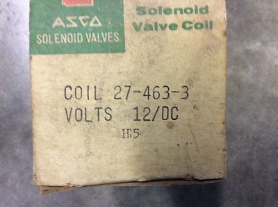 Asco 27-463-3 Coil Volts 12/DC