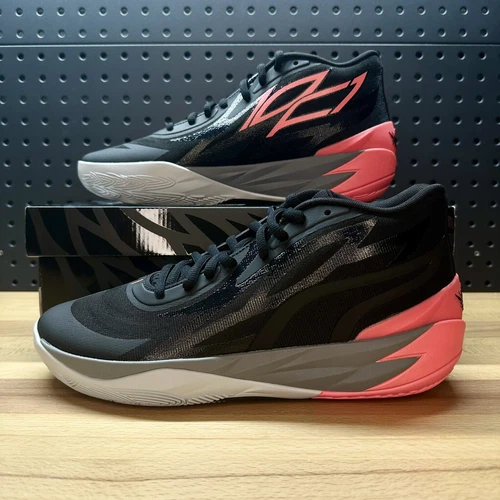 Puma MB.02 LaMelo Ball Mid “Flare” Black Sunset Shoes 378287-01 Men’s Size 10.5
