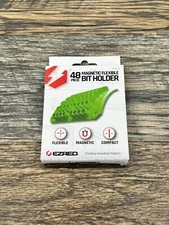 EZRED Neon Green MAGNETIC Flexible 48 Slot 1/4" Hex & Drill Bit Holder Organizer