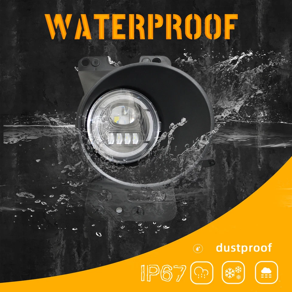 Luces antiniebla LED para Ford F-150 2005-2008 luces de parachoques delanteras con DRL + cableado Foto 2 de 4