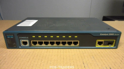 Cisco WS-C2960-8TC-L V01 Switch 8x 10/100Mbps + 1x SFP & 1x Gigabit Uplink VLAN
