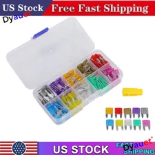 120PCS Mini Blade Fuse Assortment Auto Car Motorcycle SUV Fuses Kit APM ATM UTV