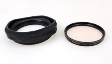 72mm Rubber Lens Hood w/ Skylight 1A Filter