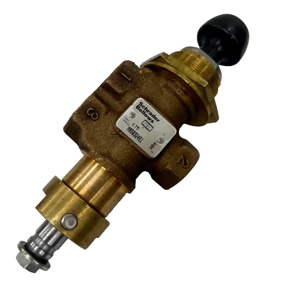 Schrader Bellows M05832451 3/2-Way 3/8" NPT Push Pull Manual Valve 3/8" NPT - Image 3 of 4