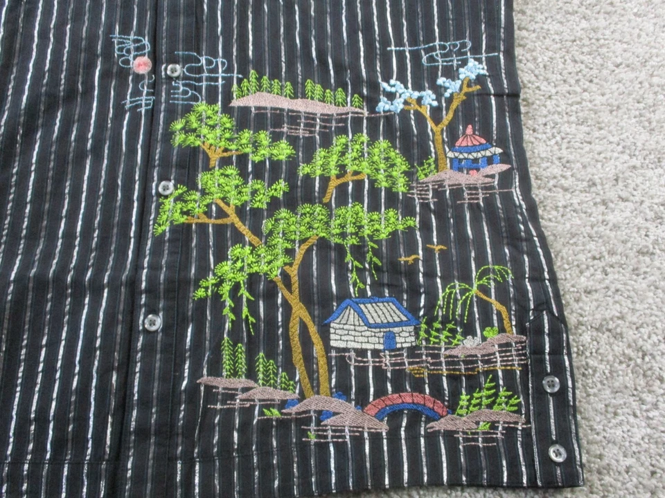 Camisa VTG Custo Barcelona Blue Tower Barcelona España Talla de hombre 3 Botones Foto 2 de 4