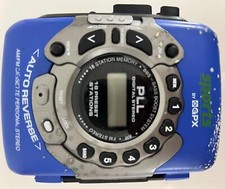 Vintage Sports by GPX C3327RS Cassette Player Personal Portable Blue Stereo