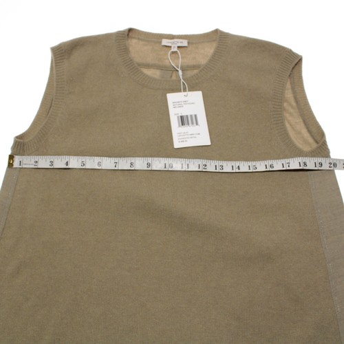 Lafayette 148 NWT Sleeveless Sweater Top Size Small in Green Wool/Cashmere Blend - Picture 7 of 8