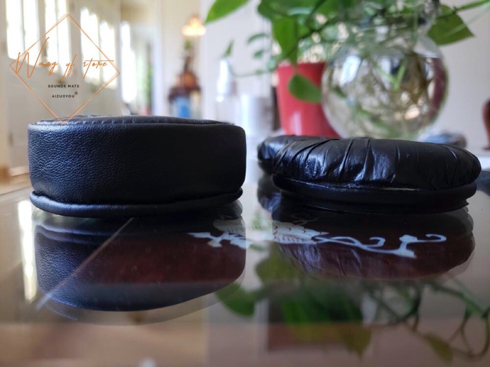 Sheepskin Leather Memory Foam Ear Pads For Sennheiser HD25 HD 25