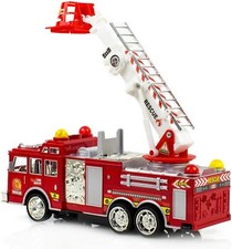 Fire Engine Truck Kids Toy Kids Toy With Extending Ladder Lights Siren Toys Fire Engine Truck Kids Toy Kids Toy With Extending Ladder Lights Siren Toys