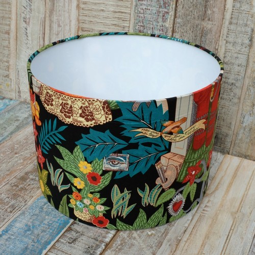 Lampshade for TABLE/FLOOR Lamp 30cms - Fridas Garden Black - Picture 4 of 7
