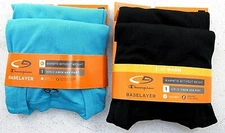 C9 by CHAMPION Baselayer Set Girl's Crew & Pant  GBLC9S  Black & Turq  M, L, XL 