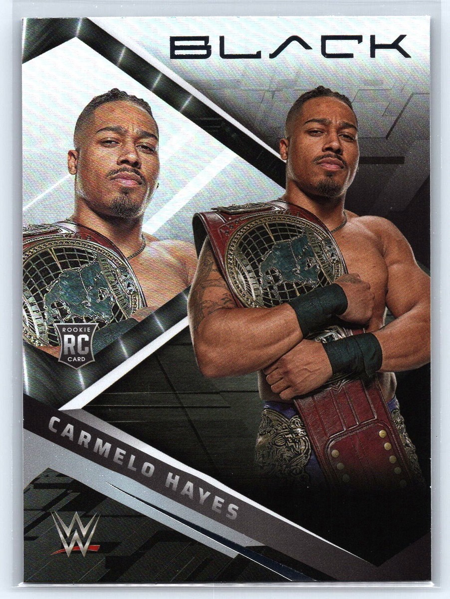 2022 PANINI CHRONICLES WWE BLACK BASE CARD ROOKIE RC #201 CARMELO