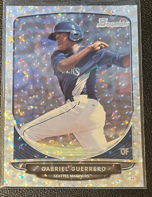 2013 Bowman Prospect SILVER ICE #BP91 GABRIEL GUERRERO Seattle Mariners A1
