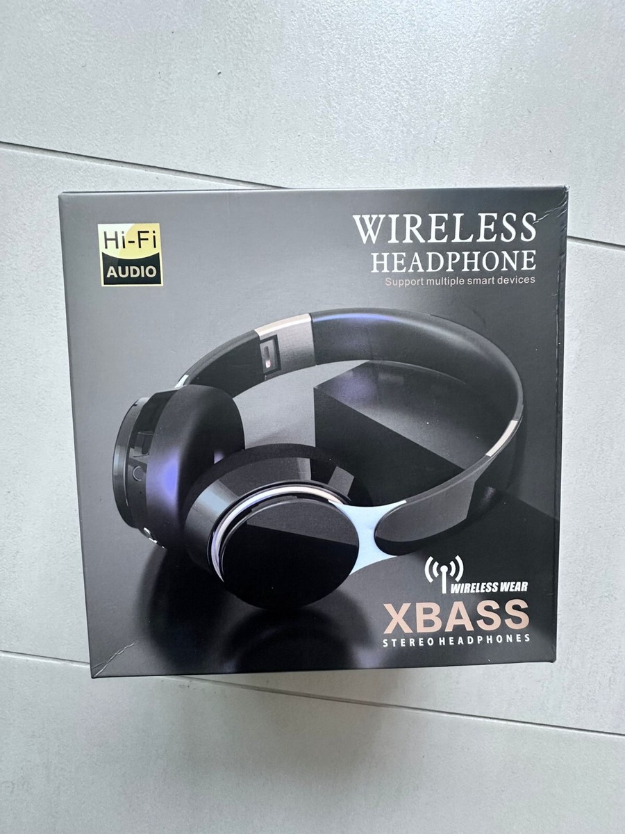 FG-075 Wireless Bluetooth Headphones Over-Ear - Black - Foldable