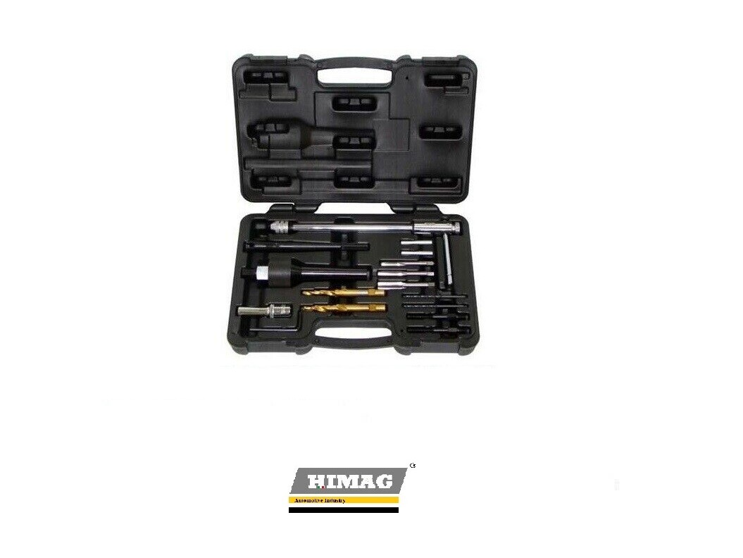 Kit Rimozione Candelette Rotte Flynsu 22 Pezzi - Per Filetti M8 E M10, Compatibile AT0414