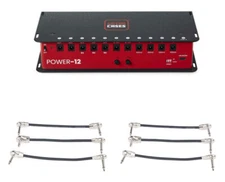 Gator Cases GTR-PWR-12 Pedalboard Power Supply + 2x Gator Patch Cable 3 Pack