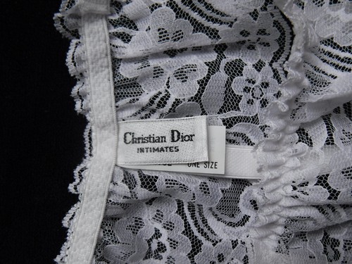 Vintage CHRISTIAN DIOR New Gift Set Box Panties/Garter/Stockings LOGO Small - Picture 18 of 24