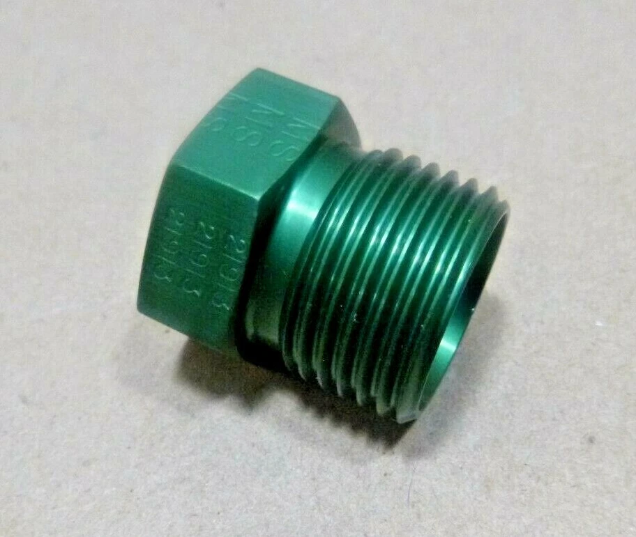 USGI AS21913, MS21913D10 Green Anodized Flareless Tube Plug 4730 