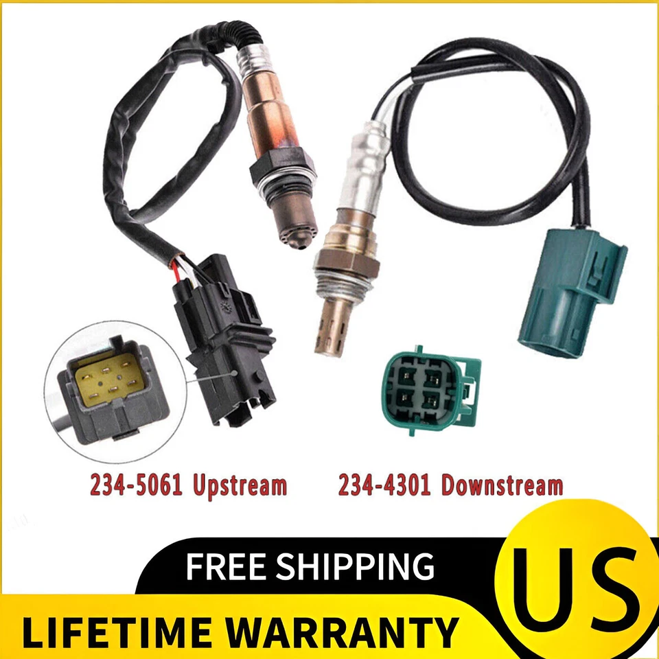 Juego de 2 sensores de oxígeno O2 aguas arriba+aguas abajo para Nissan Sentra 2,5 L L4 2004 2005 2006 Foto 2 de 4