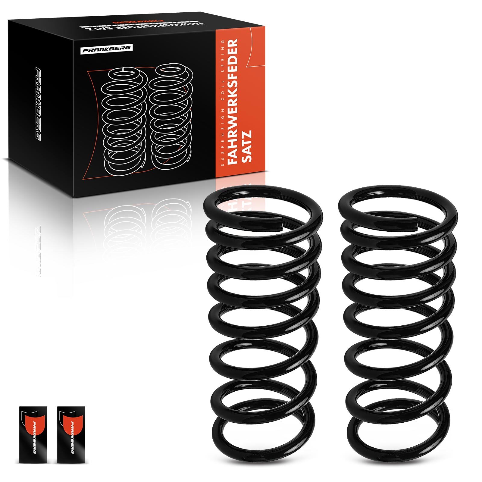Frankberg 2x Coil Spring Set for Ford Orion I AFD Mk II 1983-1990 Escort Rear