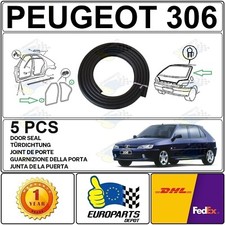 PEUGEOT 306 (5 PORTES PHASE I-II-III) KIT DE JOINT POUR LES PORTES & HAYON 5 PCS