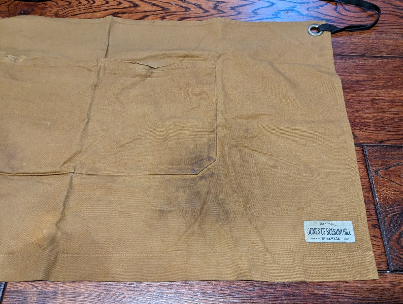 Jones of Boerum Hill Workman Waist Server Apron Field Tan Canvas Huckberry