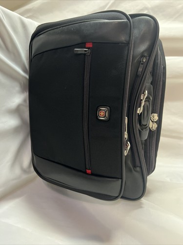 Wenger Swiss Gear Rolling Wheeled Retractable Handle 17" Laptop Bag Carry On - Picture 12 of 15
