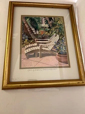 Coconut Beach "Two Of A Kind," Mat & Frame Double Signed by Artist, Lynn Ferris