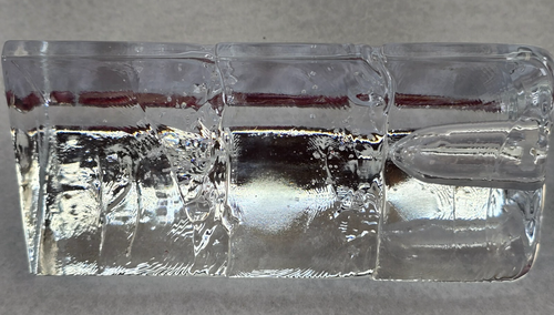 Vtg Iittala Arkipelago Clear Glass Ice Block Candle Holders Timo Sarpaneva (2) - Picture 8 of 14