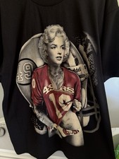 marilyn monroe t shirt  Black 49ers Football Size L Pro Tag
