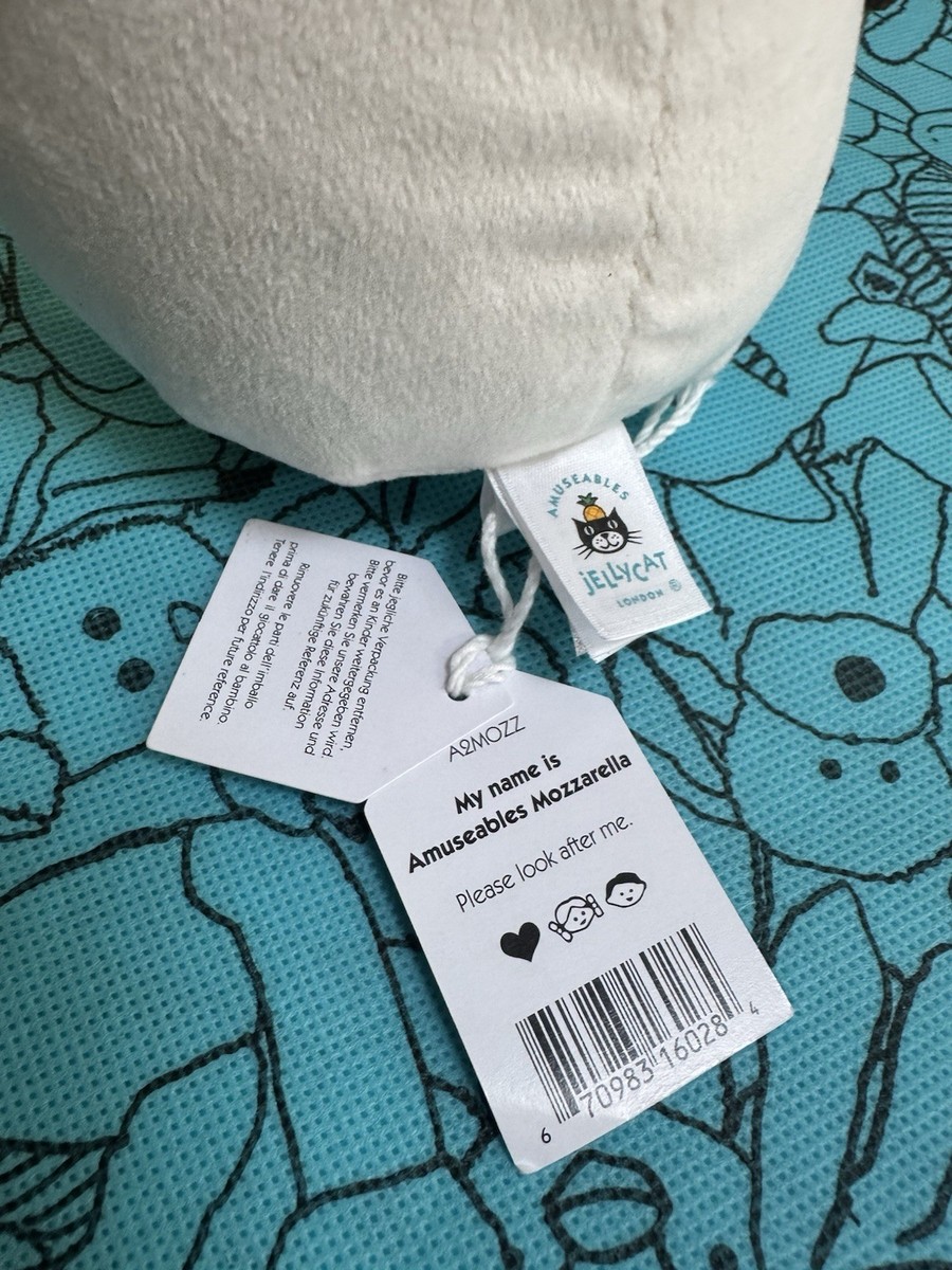 Jellycat Amuseable Mozzarella - New With Tags - Authenticity